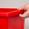 Storex Storage Bin, Polypropylene, Red, 3 PK 61452U06C - alternate 4